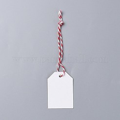 クリスマステーマ紙タグ  コットンロープ＆ヘンプロープ付き  ギフトタグはラベルを掛けます  クリスマスに飾る  ミックスカラー  パペサイザー：20x18.5cm&nbsp;CDIS-H003-05