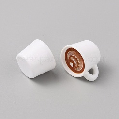 ミニ樹脂製模造コーヒーカップ  ドールハウスの装飾用  チョコレート  14x23x18mm&nbsp;DIY-CJC0002-015E