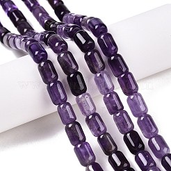 天然石アメジストビーズ連売り  コラム  9~9.5x6mm  穴：0.9~1mm  約42~43個/連  15.24~15.8''（38.7~39.5センチメートル）&nbsp;G-G980-38