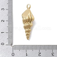 304ステンレスペンダント  コンクチャーム  イオンプレーティング（ip）  18KGP本金メッキ  28x10x10mm  穴：2mm&nbsp;STAS-Z121-28G