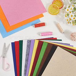 フェルト不織布15枚  DIYクラフト用品  長方形  ピンク  285x180x1mm&nbsp;DIY-SP0003-93E