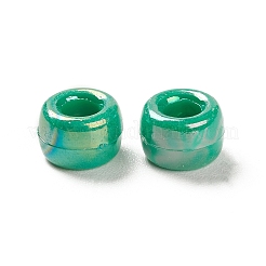 不透明なアクリルビーズ  ABカラー  ロンデル  ミックスカラー  9x6x6mm  穴：3.7mm  約1900個/500g&nbsp;MACR-Q245-01