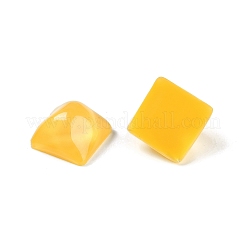 半透明エポキシ樹脂デコデンカボション  水の波紋の四角  ゴールド  14.5x14.5x8mm&nbsp;CRES-S367-20A