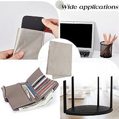 ポリエステル保護生地  ファラデー生地  EMI  rf＆rfidシールドニッケル銅生地  淡い茶色  100x110x0.01cm&nbsp;DIY-WH0304-957B