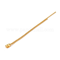 真鍮ボールチェーンピアスキャッチ  タッセルチャーム イヤーナット  18KGP本金メッキ  96x2x1mm  穴：0.8mm&nbsp;KK-G510-18G