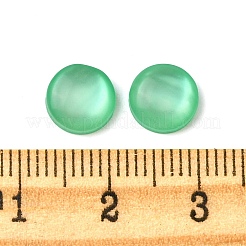 樹脂デコデンカボション  半円  淡緑色  8x3mm&nbsp;CRES-B021-15B-05