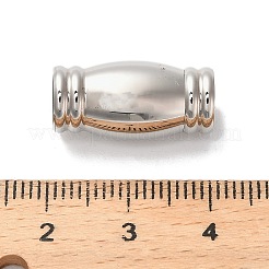 304ステンレススチール製マグネット留め具  コラム  ステンレス鋼色  20x10x10mm  穴：6mm&nbsp;STAS-K296-01A-P
