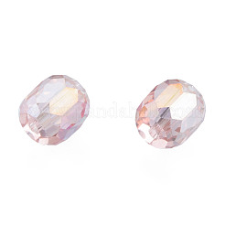 透明ガラスビーズ  ABカラー  多面カット  混合図形  ピンク  7~10x7~10x5~9.5mm  穴：1~1.5mm&nbsp;EGLA-N002-49-B01