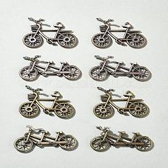 8pcs4スタイルチベットスタイルアロイペンダント  自転車  アンティークブロンズ＆赤銅  26~47x35~52.5x18mm  穴：2~2.5x2mm  2個/スタイル&nbsp;FIND-FS0002-59