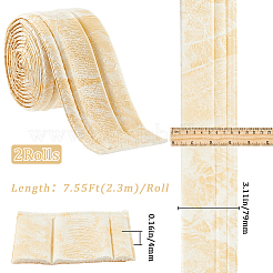 PE グレイン コンタクト ペーパー  壁のステッカー  棚ライナードレッサー引き出しロッカー用  モカシン  79x4mm  2.3 m /ロール&nbsp;DIY-WH20013-14B