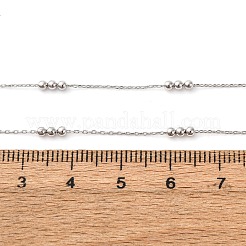 2mm真鍮丸玉アズキチェーンネックレス  カニカン付き  ラックめっき  長持ちメッキ  プラチナ  15.75インチ（40cm）&nbsp;MAK-L045-01P