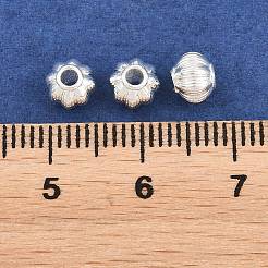 真鍮ビーズ  段ボール  銀  5.5x4.5mm  穴：1.7mm&nbsp;KK-Z162-10S