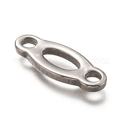 変色しない201ステンレス鋼リンクコネクター  ステンレス鋼色  21x8x2mm  穴：2.8mm&nbsp;STAS-H125-63P