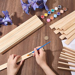 木の棒  DIYクラフトや建築プロジェクト用の松材ストリップ  バリーウッド  305x25x6mm&nbsp;DIY-WH0933-04D