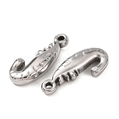 304ステンレスペンダント  エビチャーム  ステンレス鋼色  21.5x9.5x4mm  穴：1.8mm&nbsp;LS-STAS-Z196-01P