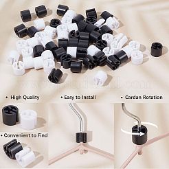 110個 2色 プラスチック 衣類マーカー カラータグ  カラーハンガーコードクリップ  コラム  ミックスカラー  12x10mm  内径：9.5mm  55個/カラー&nbsp;KY-GF0001-35