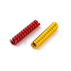 真鍮コイルワイヤーチューブビーズ  コラム  ミックスカラー  5~6x1mm  穴：0.5mm&nbsp;KK-C070-01