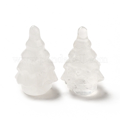 天然水晶表示装飾  クリスマスツリー  38.5x24.5mm&nbsp;G-G997-E07