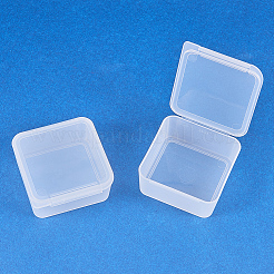 プラスチックビーズ収納ケース  キューブ  透明  6.5x6.5x3cm  12pc  カートン：20x15x10cm&nbsp;CON-BC0004-21B