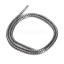 電気メッキガラスビーズセット  コラム  銀  2~2.5x2mm  穴：0.6mm  約207~208個/連  14.13~14.29''（35.9~36.3センチメートル）&nbsp;GL-CBAA615-01A