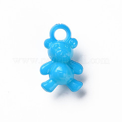 オペークアクリルパーツ  クマ  ミックスカラー  19.5x12.5x10mm  穴：3mm  約815個/500g&nbsp;MACR-N013-050