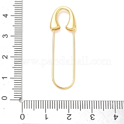 スターリングシルバー製のキルトピン 925個  頑丈な安全ピンブローチ金具  ゴールドカラー  39x11x3mm&nbsp;JEWB-G048-01G