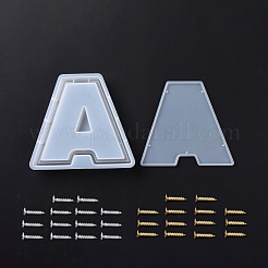レター型の食品用貯金箱シリコンモールド  貯蔵型  レジン型  鉄ねじ付き  文字.a  完成：198x216x27mm  穴：2mm&nbsp;DIY-D072-01GP-01