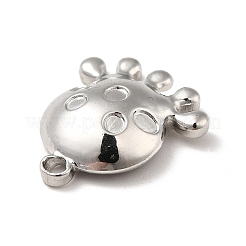 変色しない304ステンレススチールペンダント  タコチャーム  ステンレス鋼色  20x17.5x5mm  穴：2mm&nbsp;LS-STAS-A066-01P