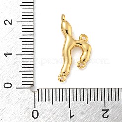 真鍮製のシャンデリアコンポーネントリンク  不規則な枝  ゴールドカラー  21x9.5x3mm  穴：0.9mm&nbsp;KK-Z072-09G