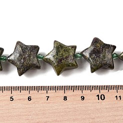天然石ドラゴンブラッドビーズ連売り  シードビーズで  スター  20x21x10mm  穴：1.2mm  約19個/連  15.59''~16.02''（39.6~40.7センチメートル）&nbsp;G-U023-C01-07