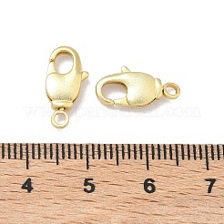 真鍮カニカン  長持ちメッキ  ラックめっき  鉛フリー＆カドミウムフリー  艶消し仕上げ  18KGP本金メッキ  14.5x7.5x3.5mm  穴：1.8mm&nbsp;KK-B170-08G