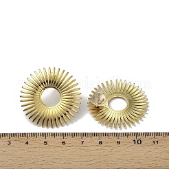 304ステンレススチールスタッドピアス  花  ゴールドカラー  34.5mm&nbsp;LS-EJEW-A134-01G