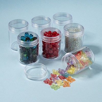 プラスチックビーズ収納ケース  長方形  透明  16x12.2x5.5cm  容量：20ml（0.67液量オンス）  約12個/セット&nbsp;LS-C002Y-1