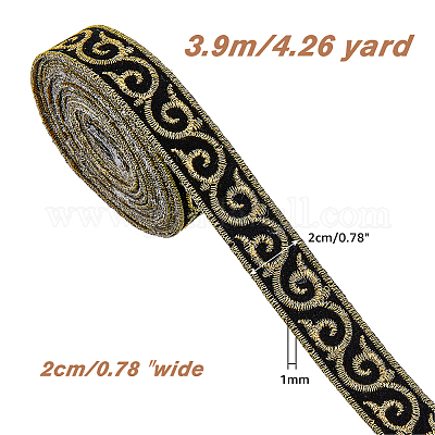 ぱんだ様*size95 リボン 中華風レース刺繍布リボン メタリック糸リボン ジャカードリボン 縁起