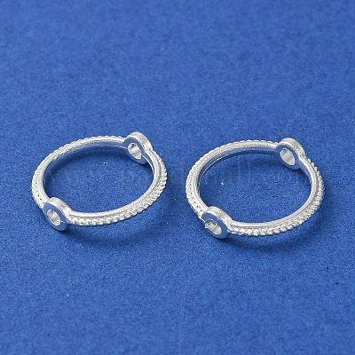 合金ビーズのフレーム  リング  銀  13x3mm  穴：1.6mm&nbsp;FIND-E042-08S-02-1