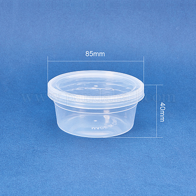 カラムプラスチックビーズコンテナ  透明  85x40mm  24個/セット&nbsp;CON-BC0003-04-1