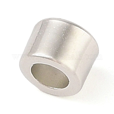 CCBプラスチックビーズ  コラム  プラチナ  6x6x4mm  穴：3.5mm&nbsp;FIND-U003-18B-P-1
