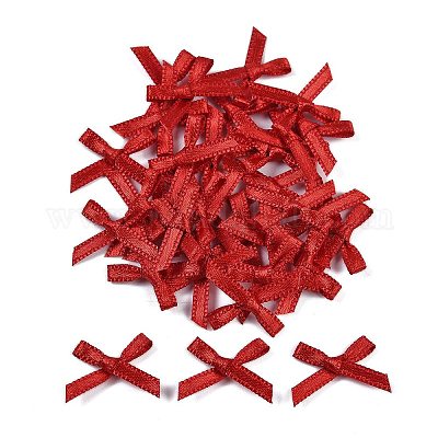 ポリエステル衣装アクセサリー  蝶結び  ファイヤーブリック  16x19x3mm&nbsp;DIY-A052-01-10-1