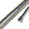 14M Two Tone Polyester Braided Cord, Round, Marine Blue, 2.5mm, about 15.31 Yards(14m)/Roll