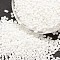 15/0 Glass Seed Beads, Grade A, Round, Opaque Colours, White, 1.3~1.5mm, Hole: 0.5mm, about 75000pcs/pound
