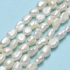 天然養殖淡水パールビーズ連売り  研磨両側  リネン  4~6x4x3mm  穴：0.6mm  約73~74個/連  14.37~14.57''（36.5~37センチメートル）&nbsp;PEAR-A005-15