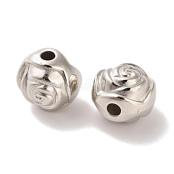 CCBプラスチックビーズ  花芽  プラチナ  9x10.3mm  穴：2mm&nbsp;CCB-U001-18B-P