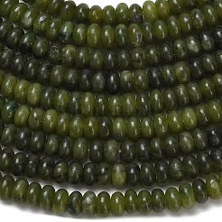 天然台湾ヒスイのビーズ連売り  ロンデル  4x1.5mm  穴：0.7mm  約155個/連  14.96''（38センチメートル）&nbsp;G-L635-A13-4x2mm