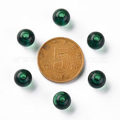 透明なアクリルビーズ  ラウンド  グリーン  8x7mm  穴：2mm  約1745個/500g&nbsp;MACR-S370-A8mm-735