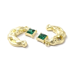 合金ペンダント  ガラスと  ライトゴールド  鉛フリー＆カドミウムフリー  ムーンチャーム  ミックスカラー  23x20x4mm  穴：1.6mm&nbsp;PALLOY-K001-091G