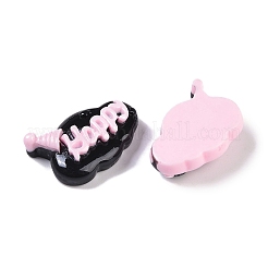 オペーク樹脂カボション  言葉  パールピンク  13.5~20.5x19.5~27x5.5~7.5mm&nbsp;RESI-H162-13