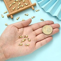 30個真鍮マイクロパヴェキュービックジルコニアペンダント  18KGP本金メッキ  スター  ゴールドカラー  10x5.5x2mm  穴：0.8mm&nbsp;ZIRC-CJ0001-17
