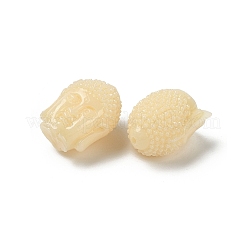 オペーク樹脂ビーズ  仏頭  モカシン  18~19x13.5x12mm  穴：1.4mm&nbsp;LS-RESI-XCP0002-31