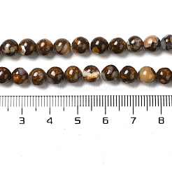 天然のアフリカオパールビーズ連売り  ラウンド  6~6.5mm  穴：1.2mm  約60個/連  14.88''（37.8センチメートル）&nbsp;G-H298-A11-02