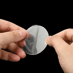 DIYキーホルダー作成キット  鉄製スプリットキーリングを含む  アクリルフラットラウンド&フェイクスエードタッセルペンダント装飾  ミックスカラー  200個/袋&nbsp;DIY-YW0007-96